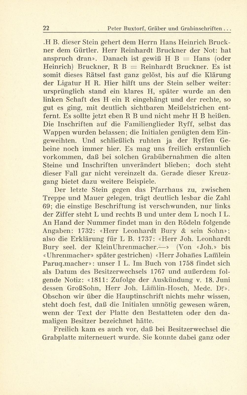 Gräber und Grabinschriften im vorderen Kreuzgang zu St. Leonhard – Seite 12