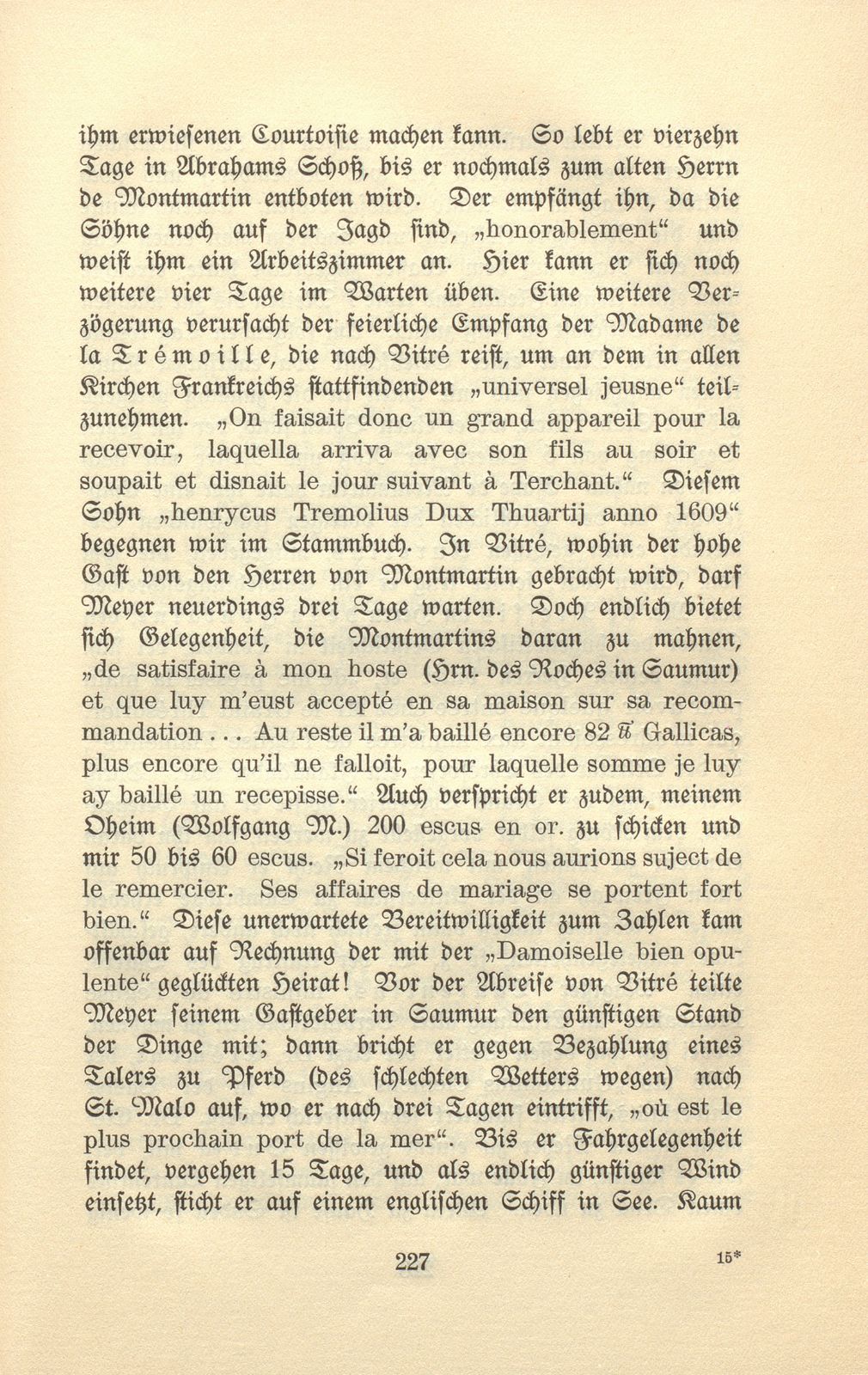 Aus den Wanderjahren eines Basler Studenten des 17. Jahrhunderts [Wolfgang Meyer] – Seite 19