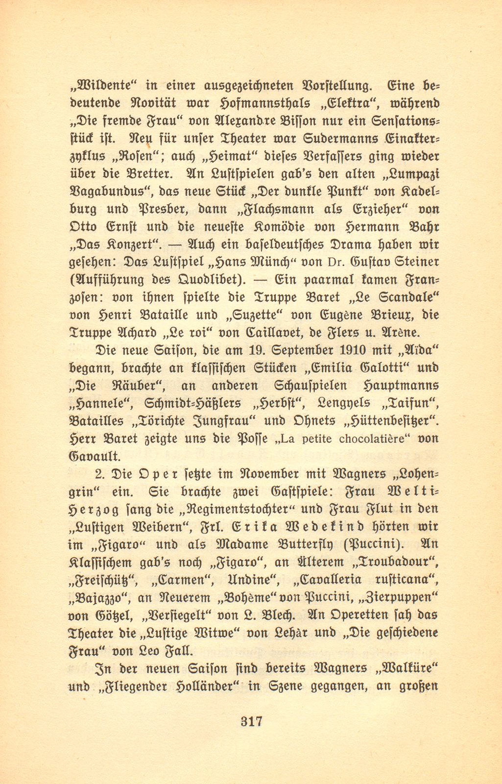 Das künstlerische Leben in Basel vom 1. November 1909 bis 31. Oktober 1910 – Seite 2