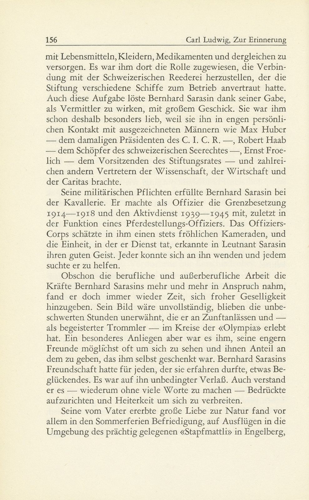 Zur Erinnerung an Bernhard Sarasin-La Roche (7. August 1892 bis 3. Mai 1950) – Seite 6