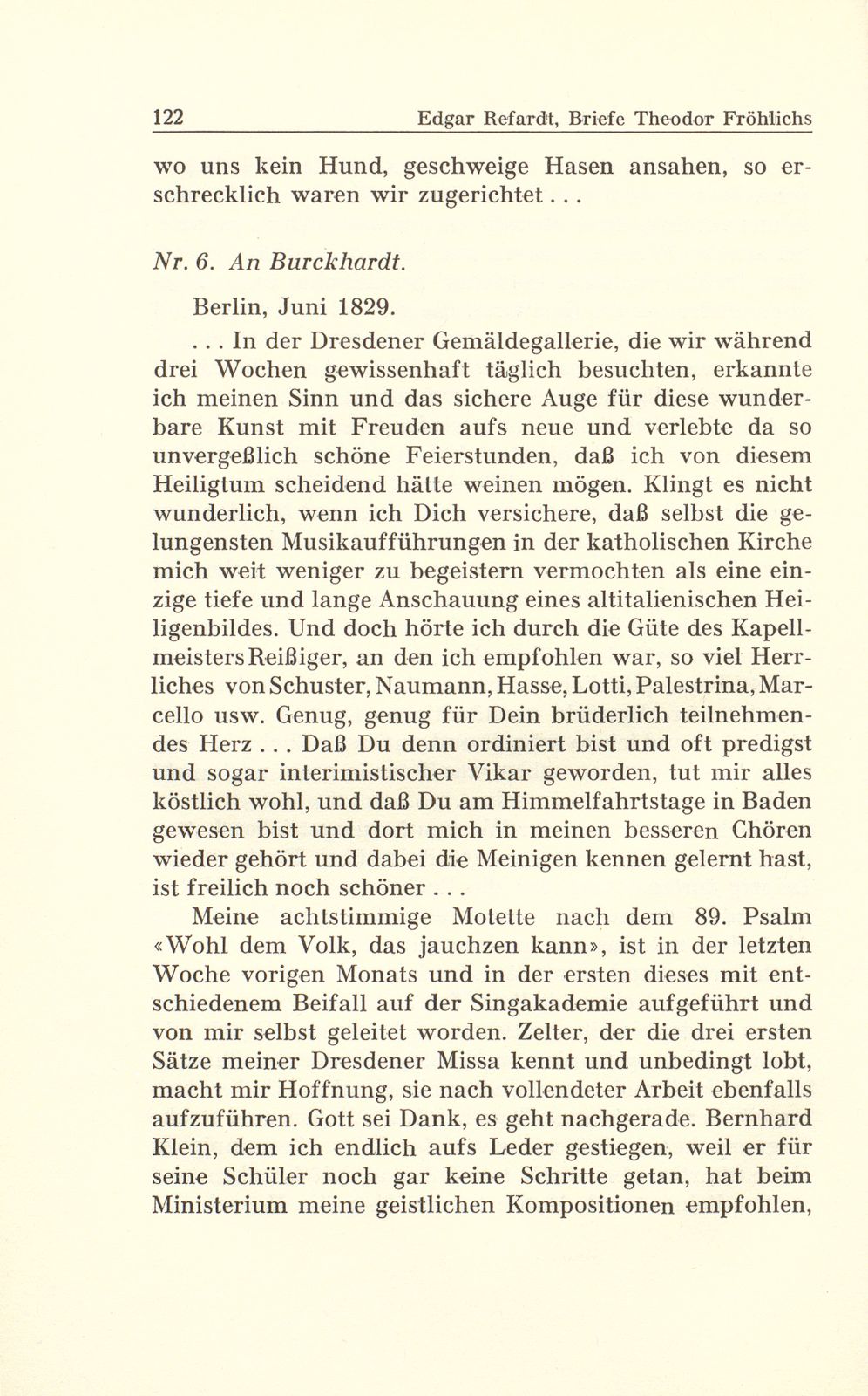 Aus Briefen Theodor Fröhlichs an Abel Burckhardt und Wilhelm Wackernagel – Seite 11