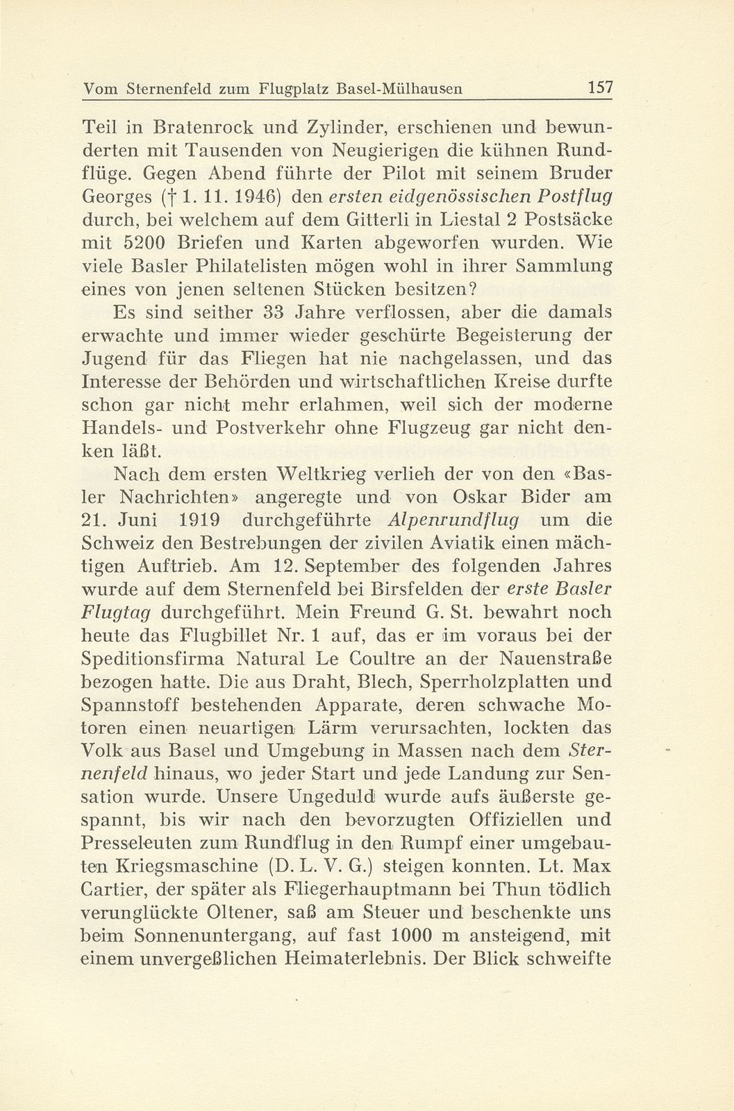 Zur Zeitgeschichte. Vom Sternenfeld zum Flugplatz Basel-Mülhausen – Seite 2