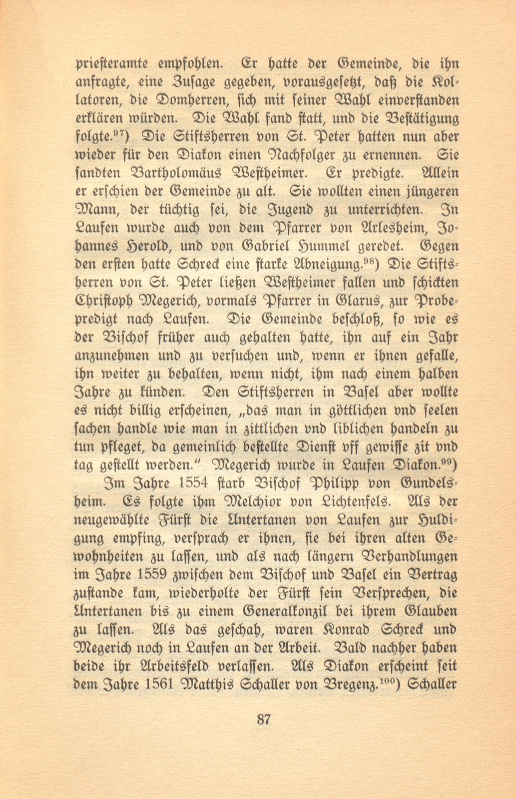 Die Reformation im baslerisch-bischöflichen Laufen – Seite 51