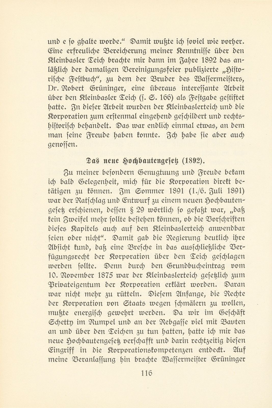 Memoiren des letzten Wassermeisters der Kleinbasler Teichkorporation – Seite 4