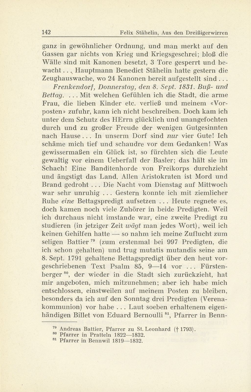 Erlebnisse und Bekenntnisse aus der Zeit der Dreissigerwirren [Gebrüder Stähelin] – Seite 40