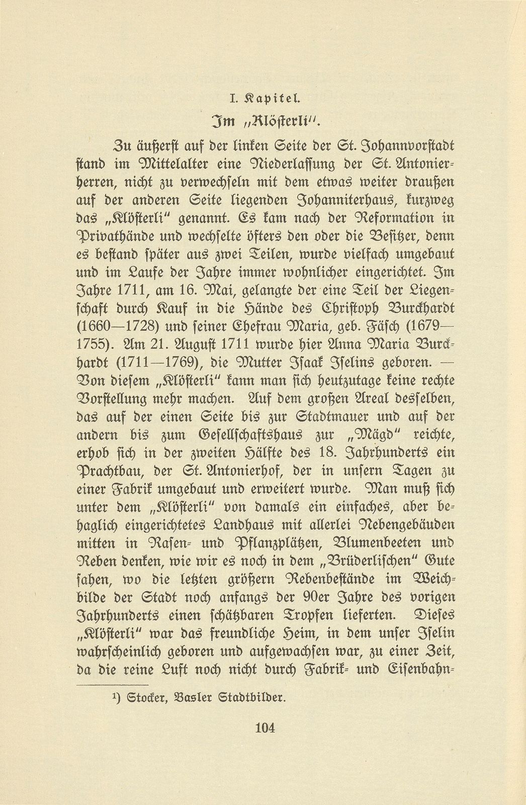 Isaak Iselin als Student in Göttingen (1747/48) – Seite 4