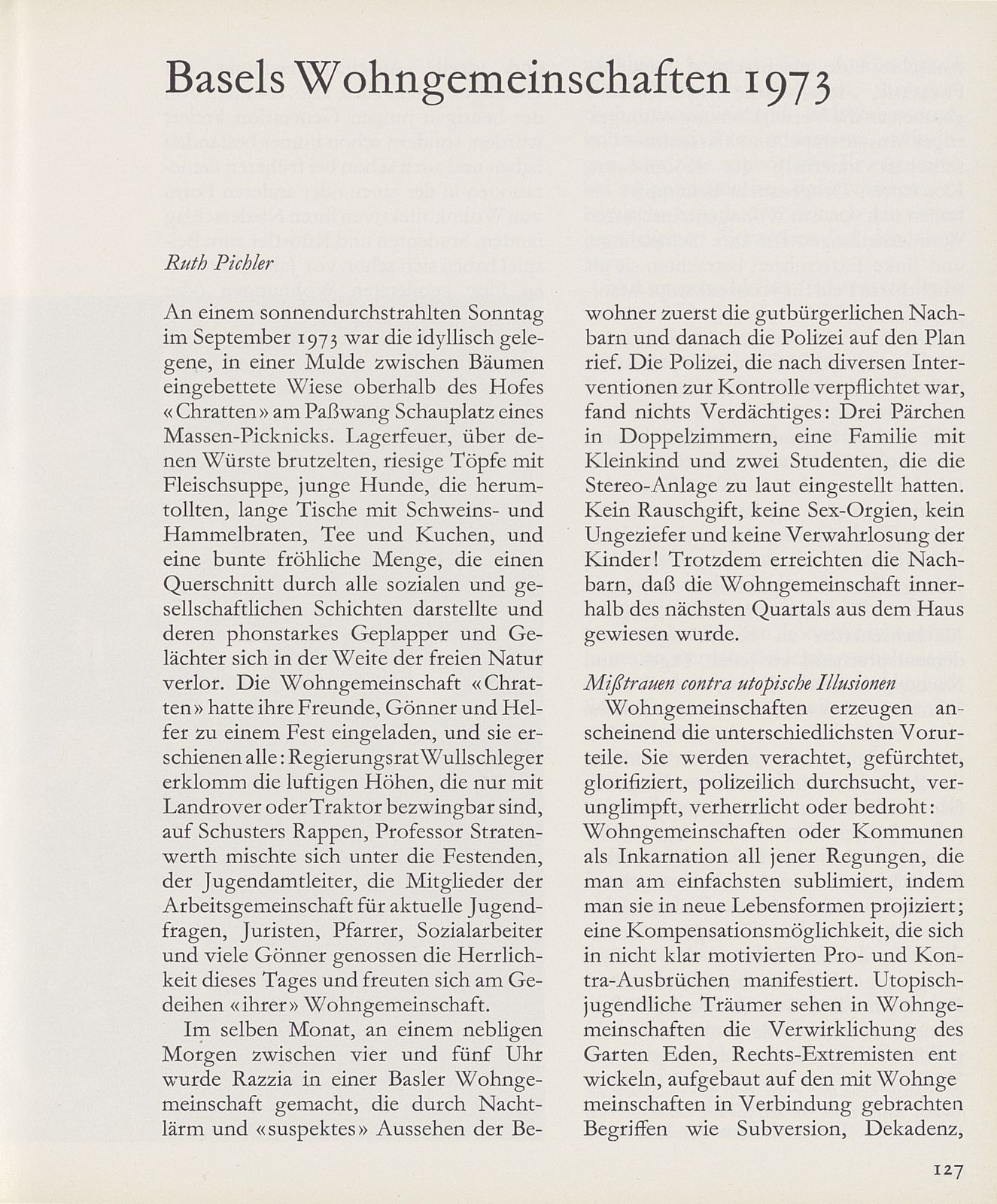 Basels Wohngemeinschaften 1973 – Seite 1