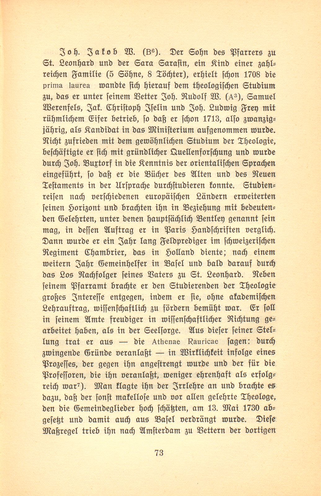 Johann Rudolf Wettstein's männliche Nachkommen in Basel – Seite 16