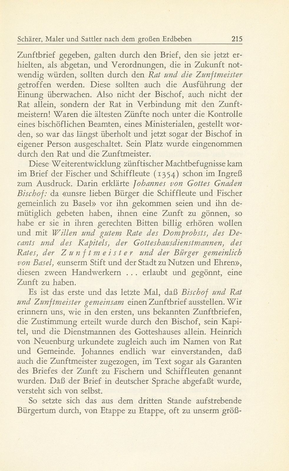 Zur Erneuerung des Zunftbriefes der Schärer, Maler und Sattler nach dem grossen Erdbeben – Seite 16