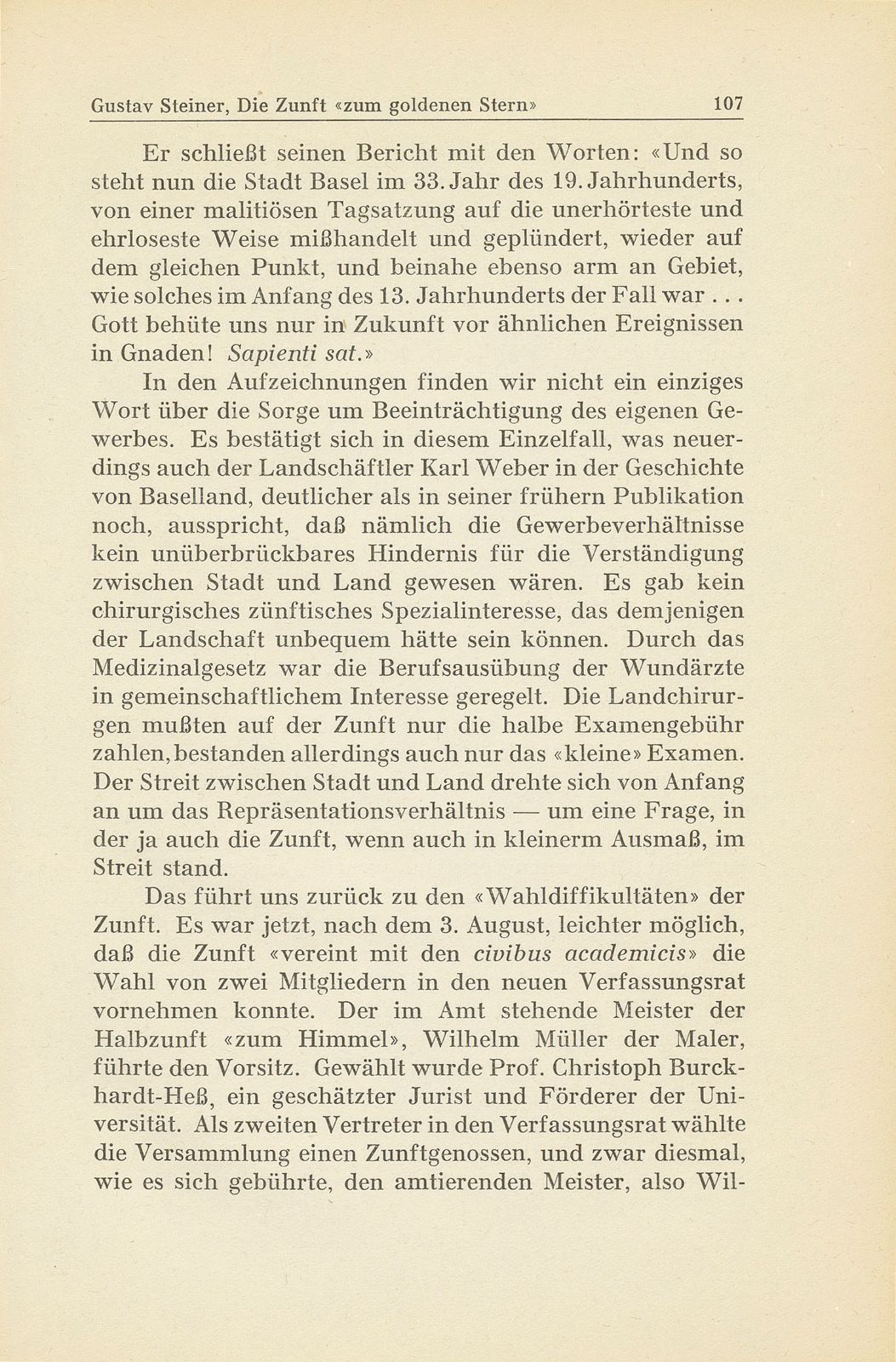 Die Zunft ‹zum goldenen Stern› im 19. Jahrhundert – Seite 39