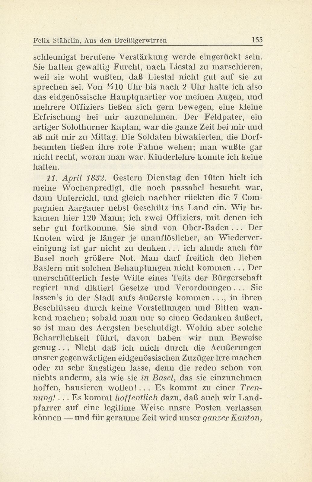 Erlebnisse und Bekenntnisse aus der Zeit der Dreissigerwirren [Gebrüder Stähelin] – Seite 53