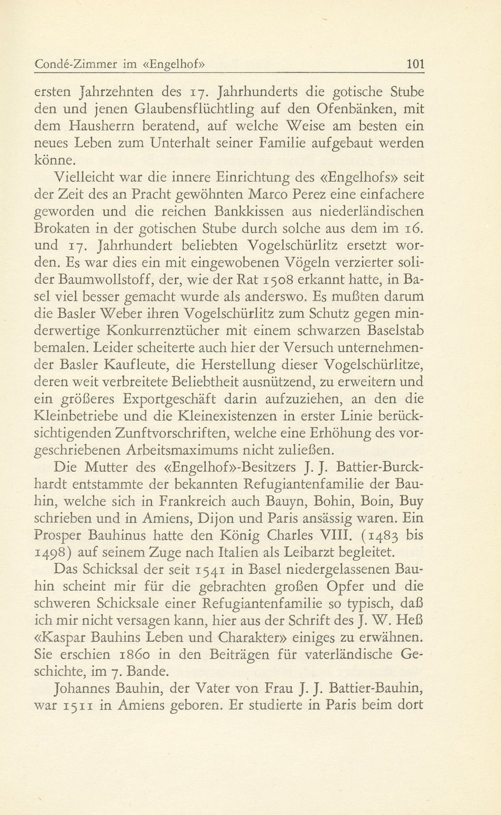 Das sogenannte Condé-Zimmer im ‹Engelhof› – Seite 20