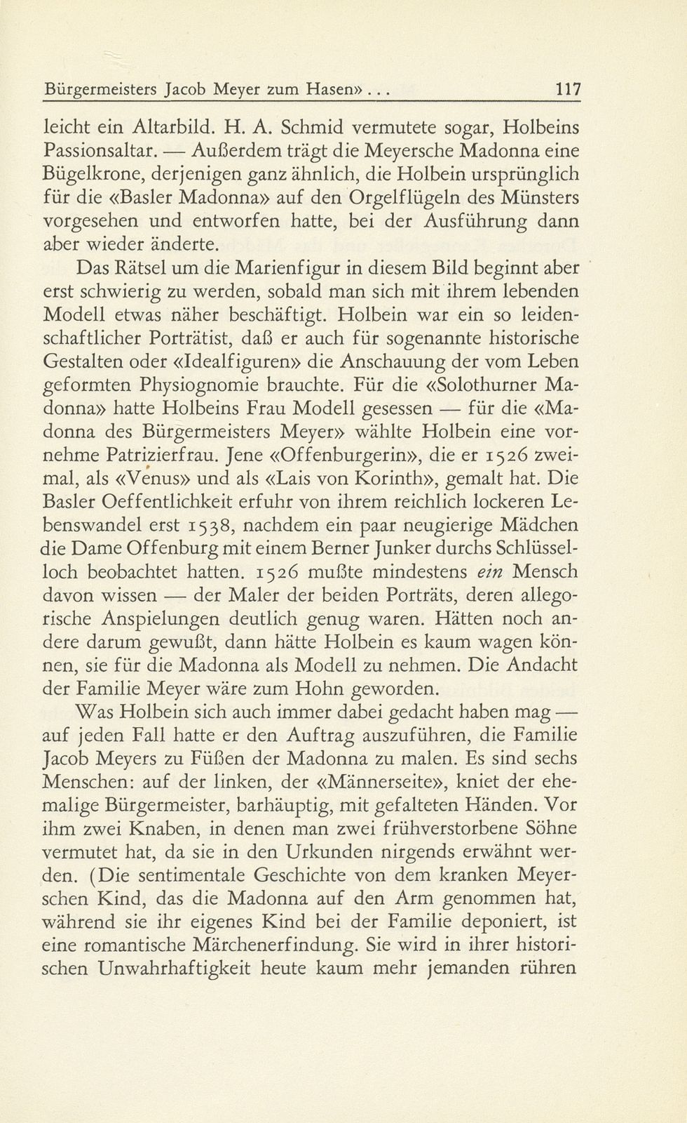 Hans Holbein d. J. ‹Madonna des Bürgermeisters Jacob Meyer zum Hasen› und ihre Geheimnisse – Seite 9