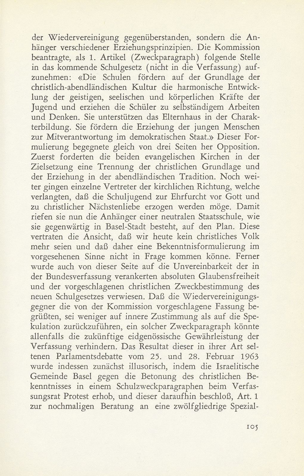 Die Grundlagen eines neuen Staates entstehen. (Zum Verfassungsentwurf und zu den Gesetzesdirektiven des zukünftigen Standes Basel.) – Seite 19