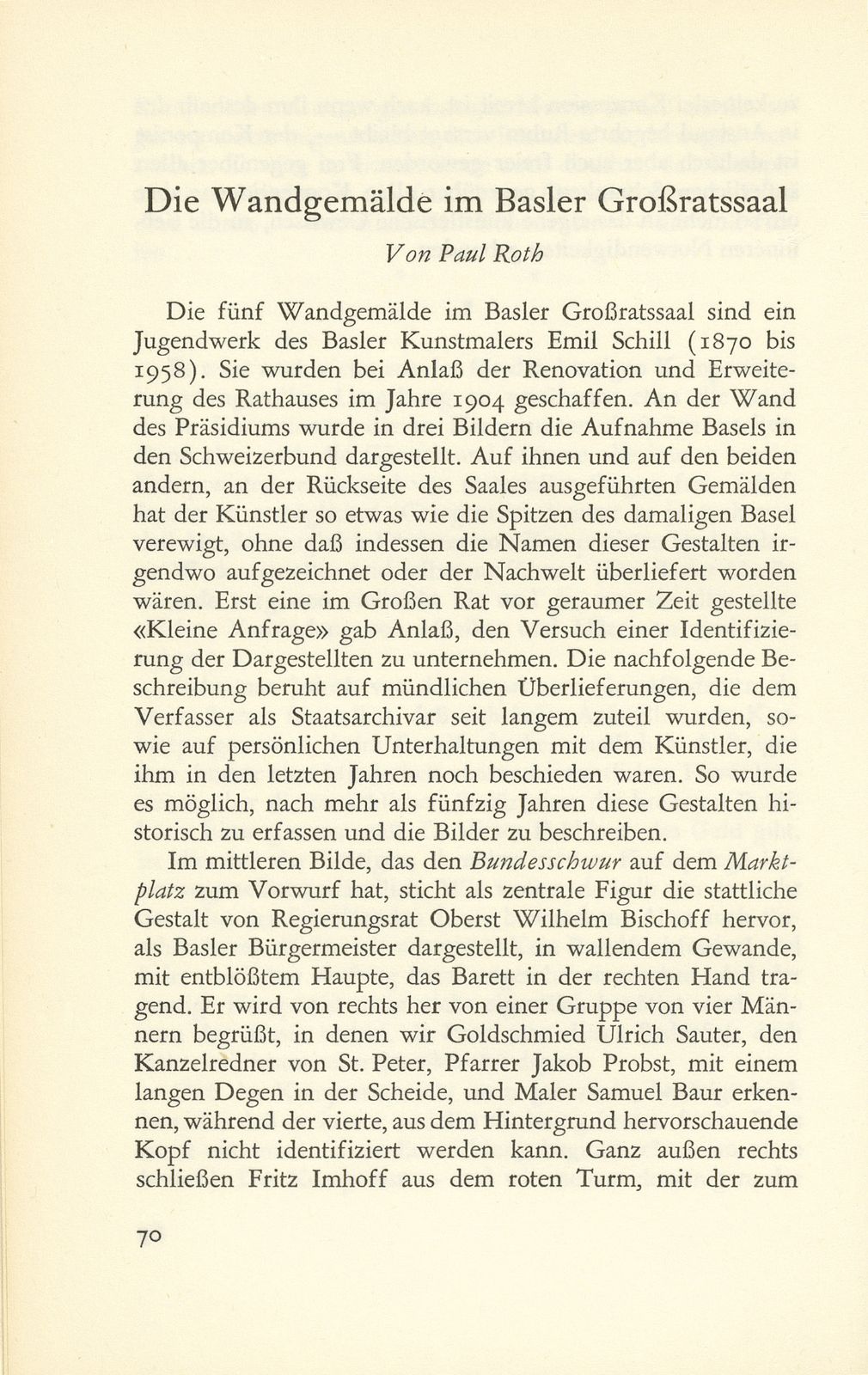 Die Wandgemälde im Basler Grossratssaal – Seite 1