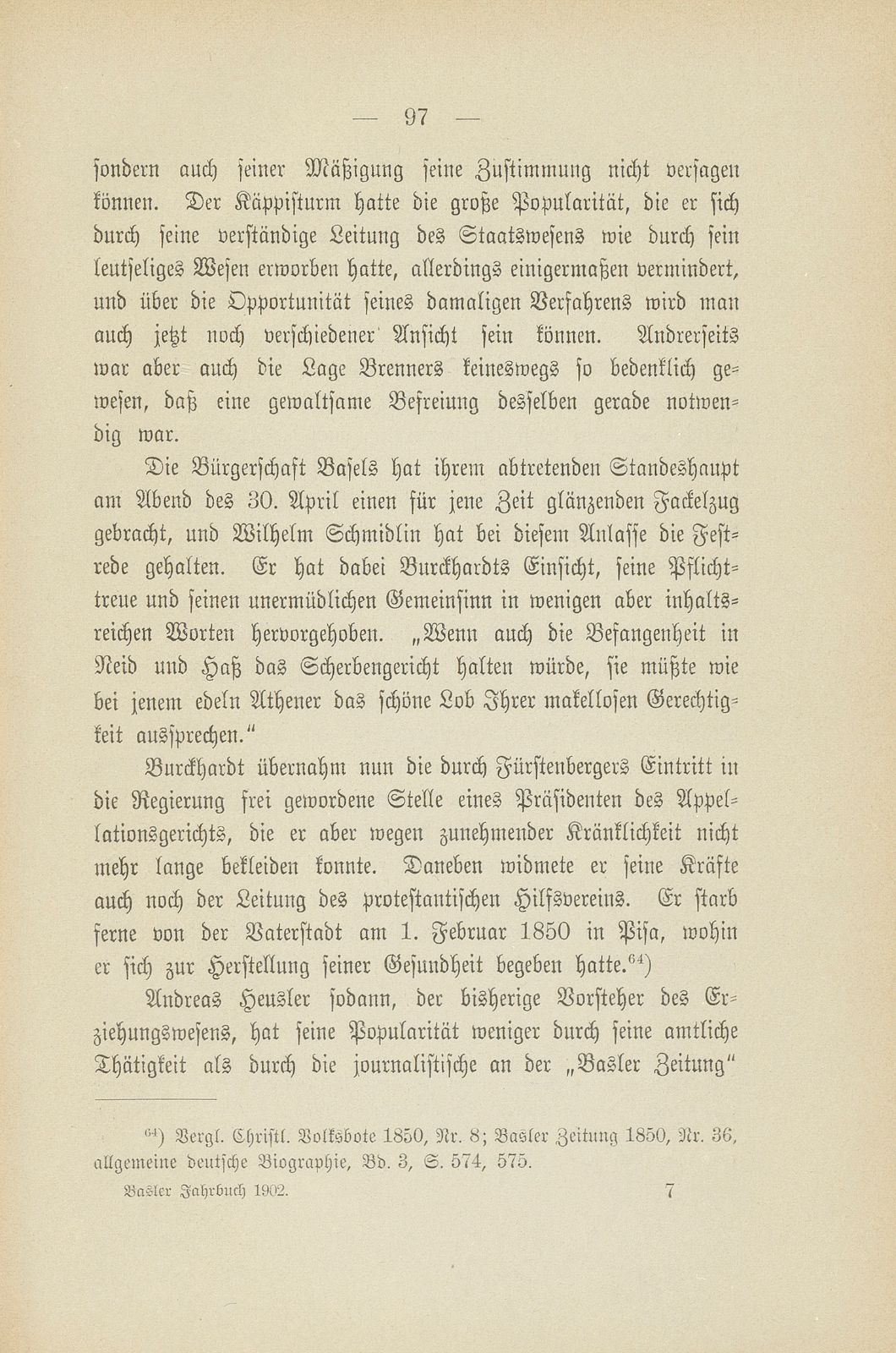 Basel zur Zeit der Freischarenzüge und des Sonderbunds – Seite 53