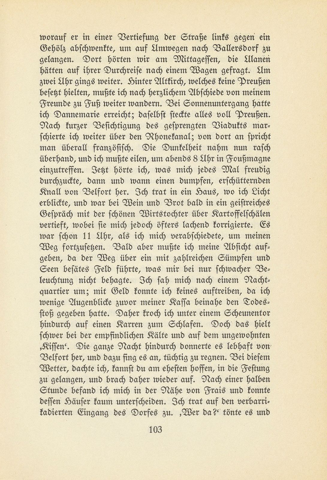 Jugenderinnerungen aus der Kriegszeit 1870/1871 – Seite 11