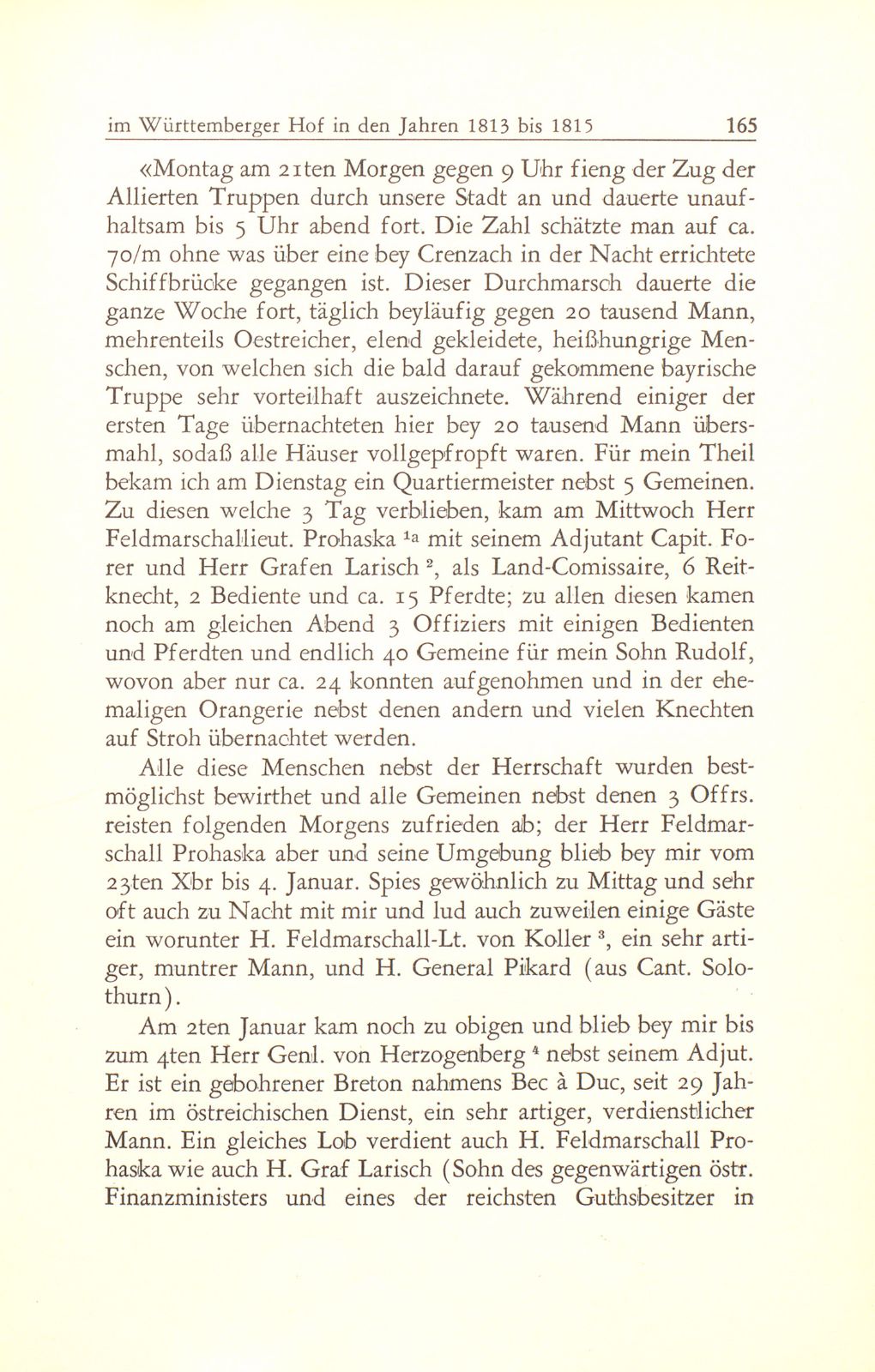 Einquartierungen im Württemberger Hof in den Jahren 1813 bis 1815 – Seite 3