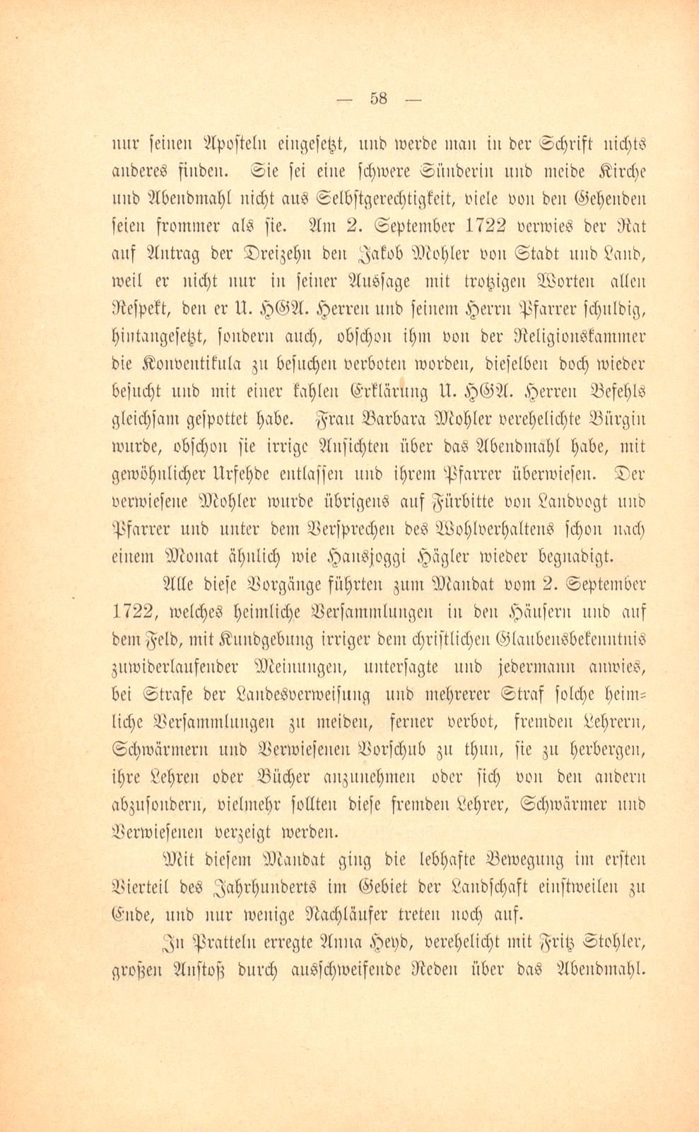 Die Basler Separatisten im ersten Viertel des XVIII. Jahrhunderts – Seite 29