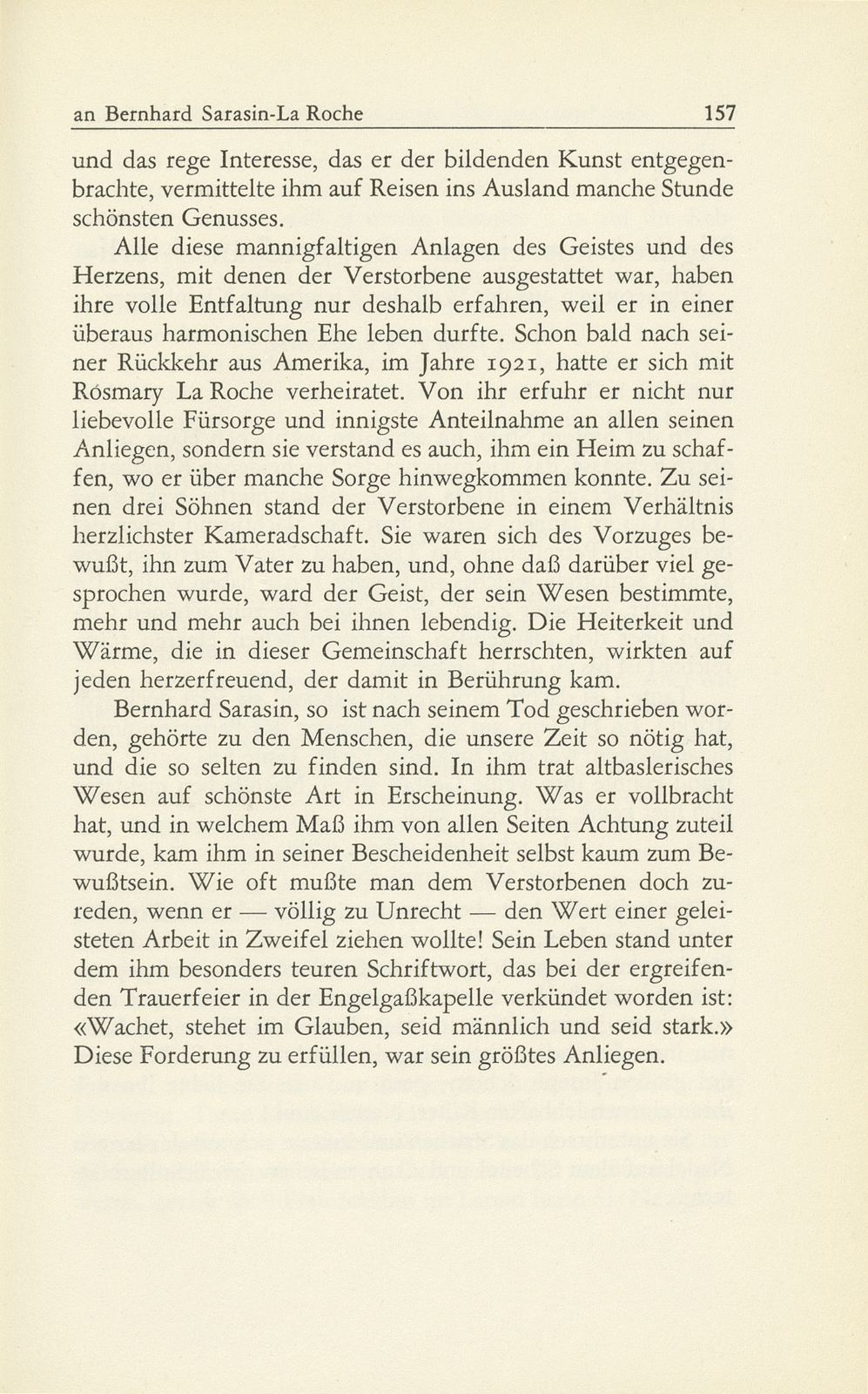 Zur Erinnerung an Bernhard Sarasin-La Roche (7. August 1892 bis 3. Mai 1950) – Seite 7