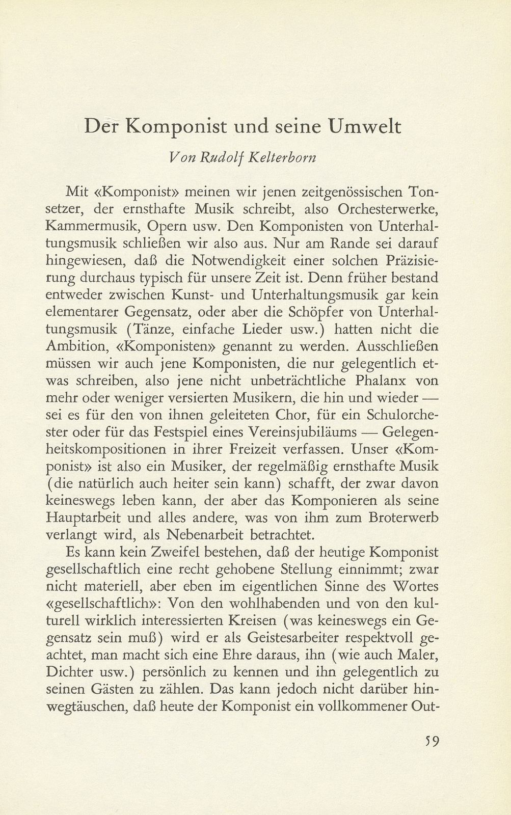 Der Komponist und seine Umwelt – Seite 1