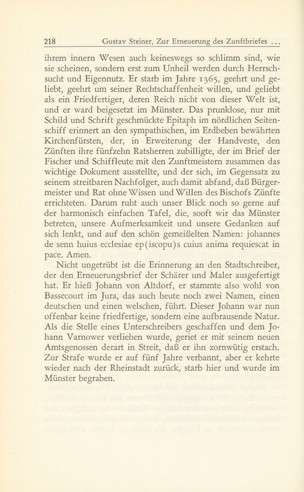 Zur Erneuerung des Zunftbriefes der Schärer, Maler und Sattler nach dem grossen Erdbeben – Seite 19