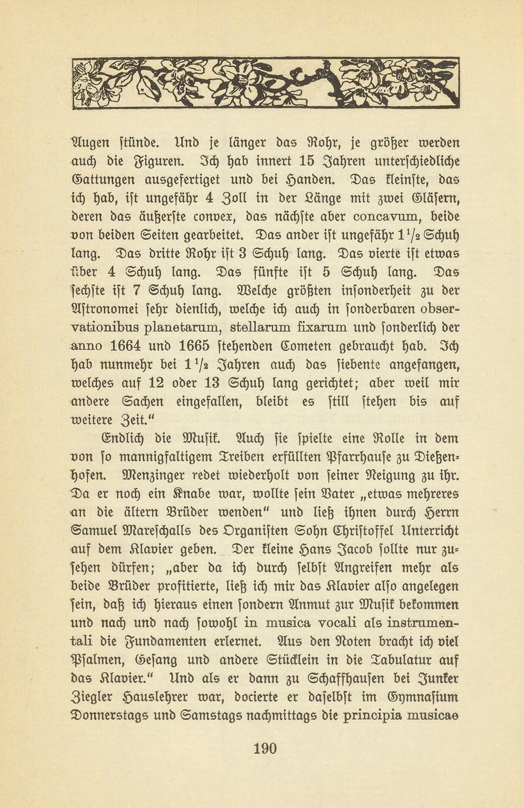 Aus den Aufzeichnungen des Hans Jakob Menzinger – Seite 14