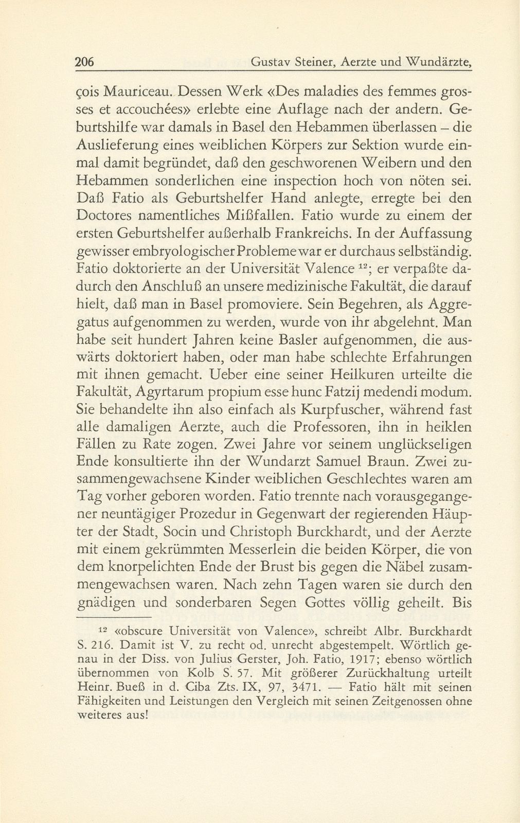 Ärzte und Wundärzte, Chirurgenzunft und medizinische Fakultät in Basel – Seite 30