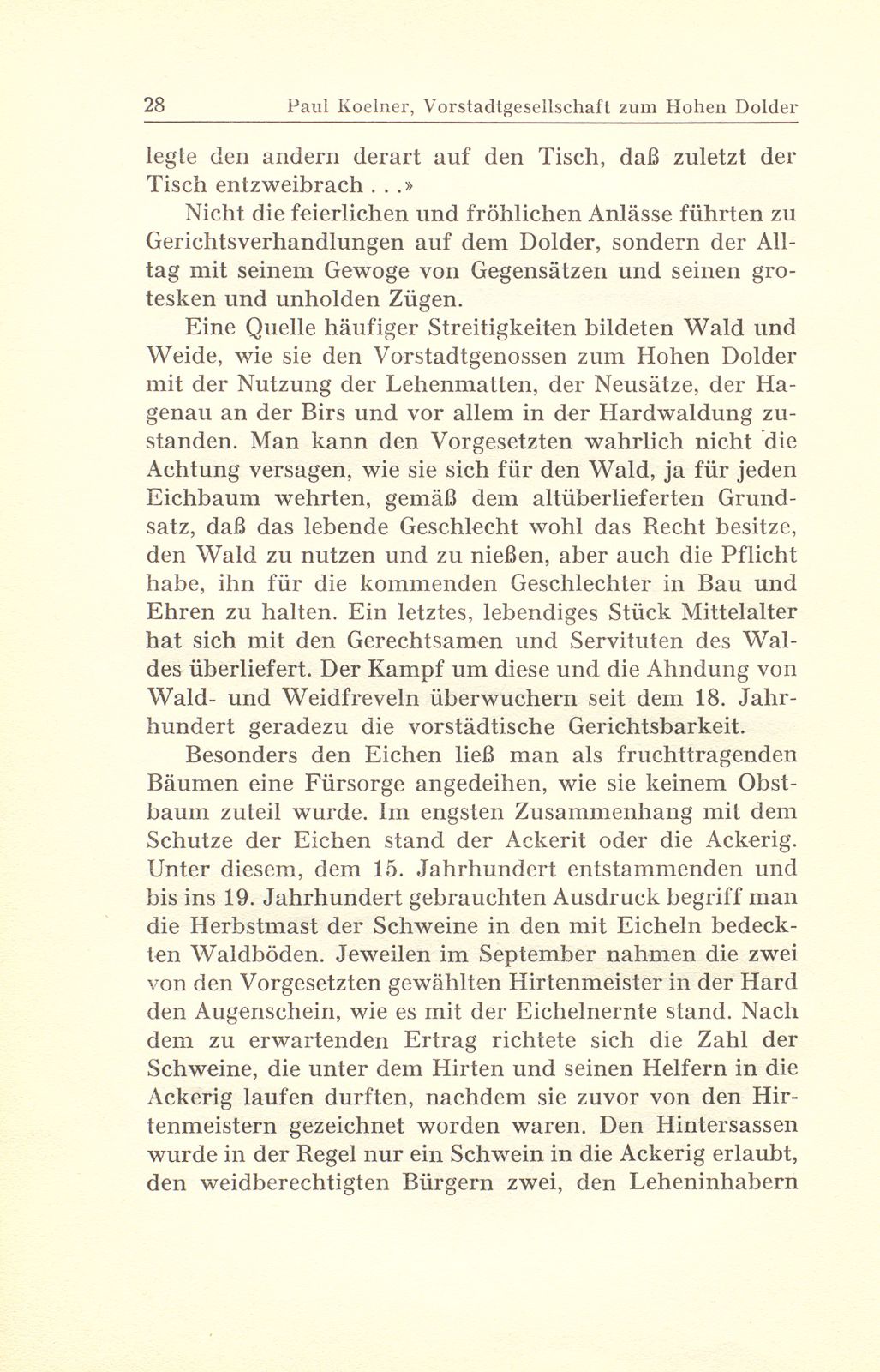 Aus der Gerichtspraxis der Vorstadtgesellschaft zum Hohen Dolder – Seite 12