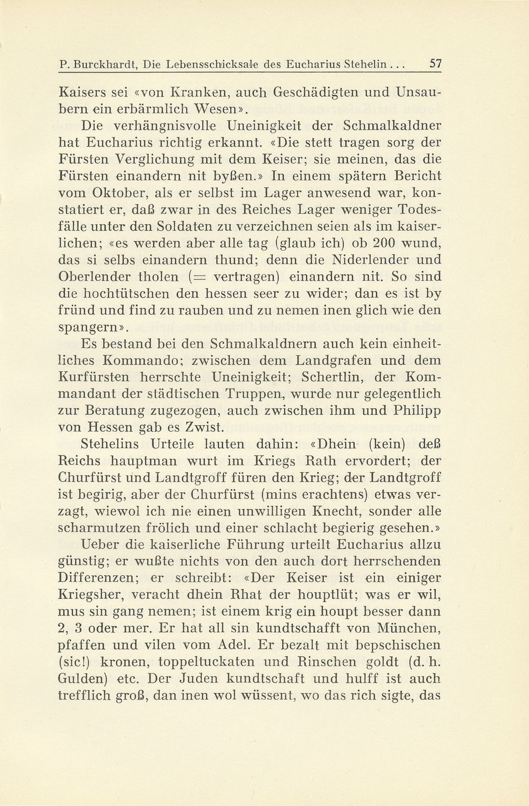 Die Lebensschicksale des Eucharius Stehelin und seine Zeitungsberichte aus dem Schmalkaldischen Krieg – Seite 23