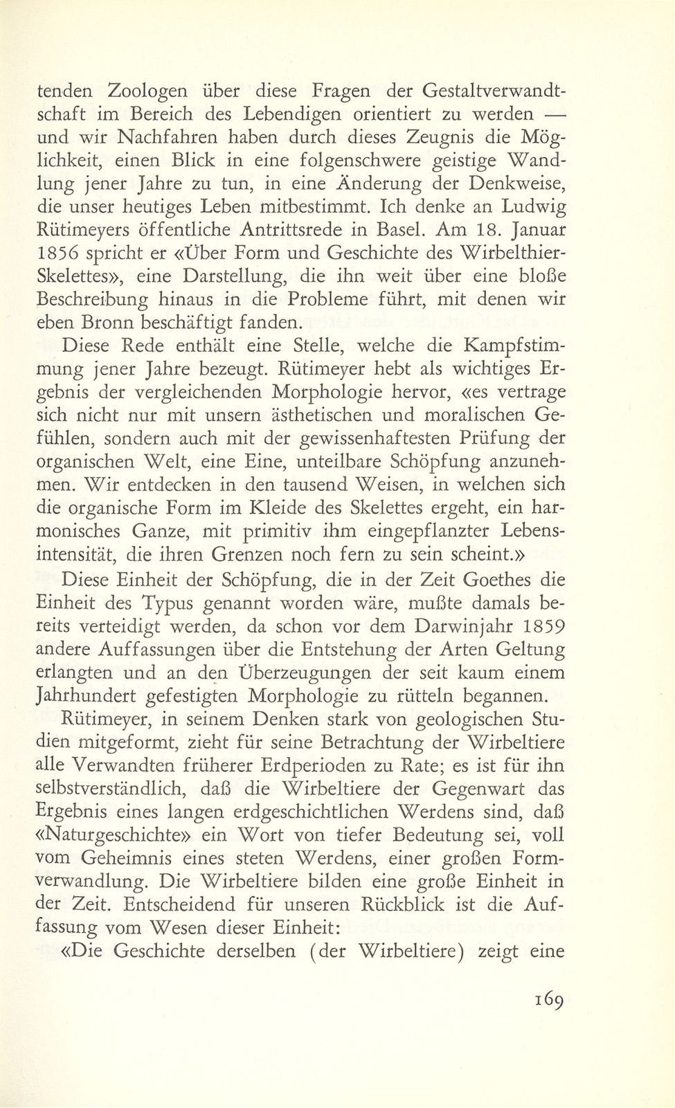 Die Frühzeit des Darwinismus im Werk Ludwig Rütimeyers – Seite 6