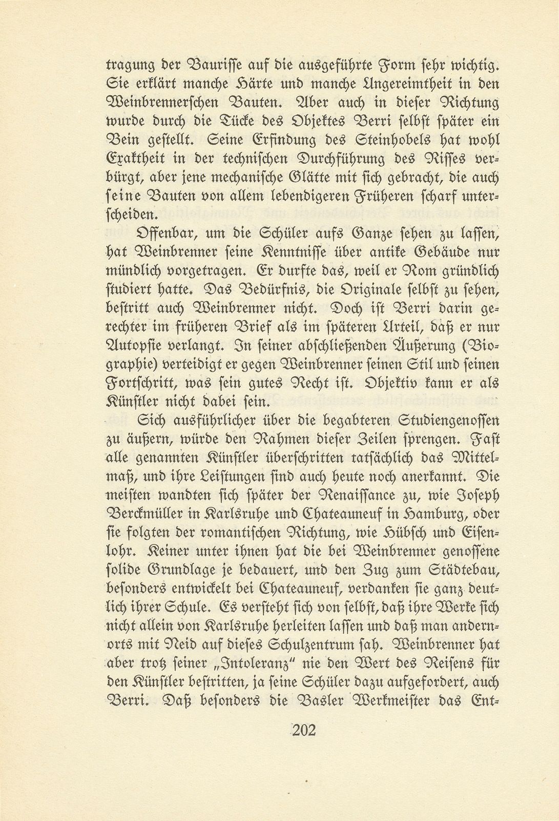 Melchior Berri. (Ein Beitrag zur Kultur des Spätklassizismus.) – Seite 26