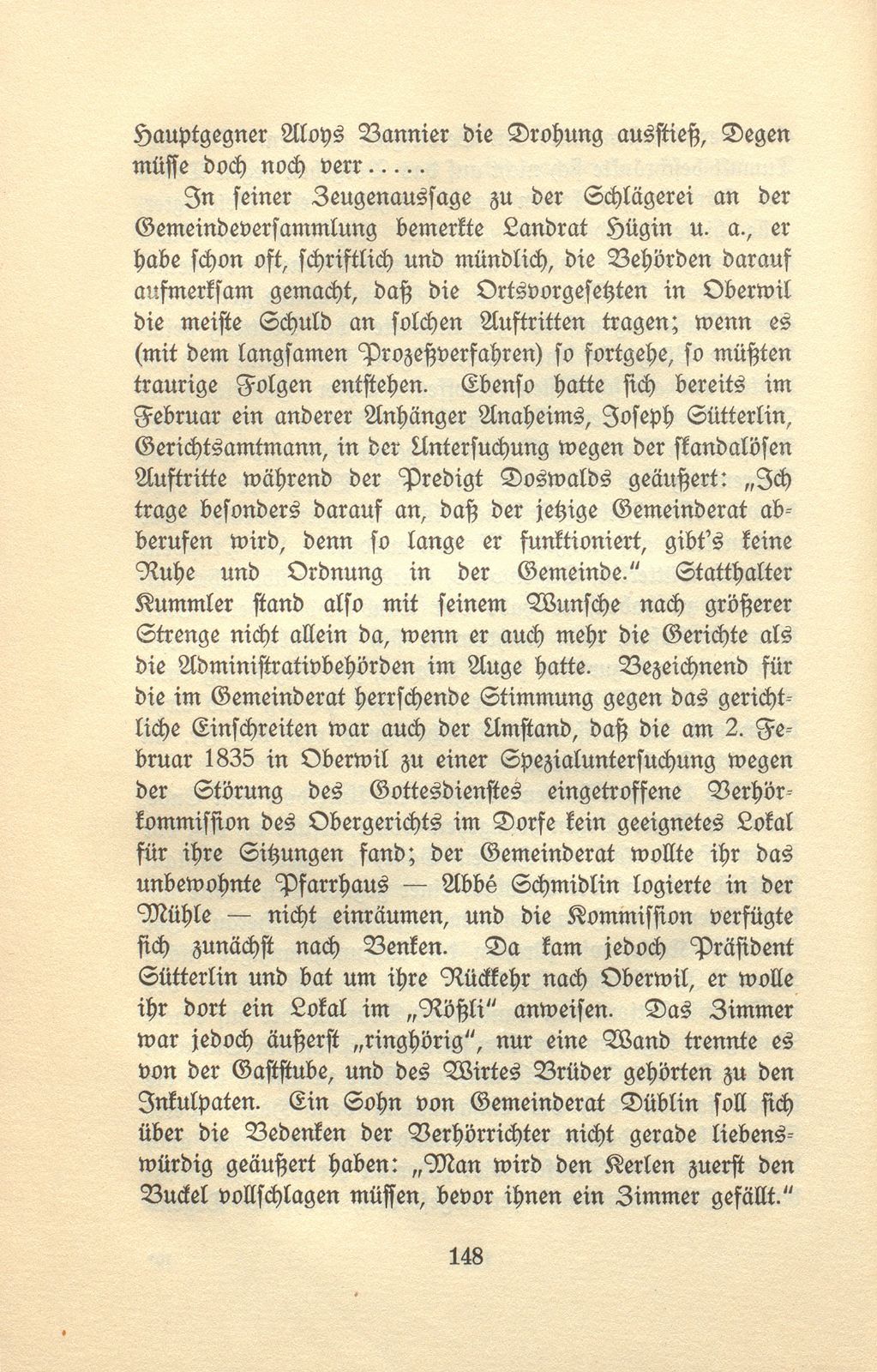 Ein kirchlicher Streit im Birseck vor achtzig Jahren – Seite 33