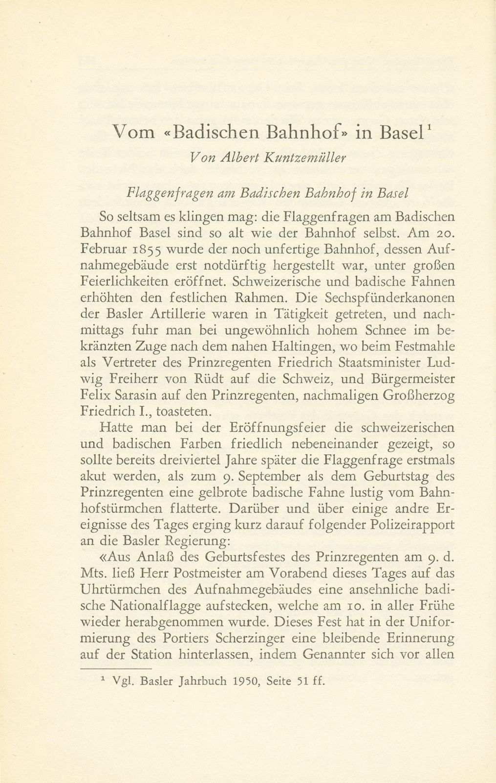 Vom ‹Badischen Bahnhof› in Basel – Seite 1