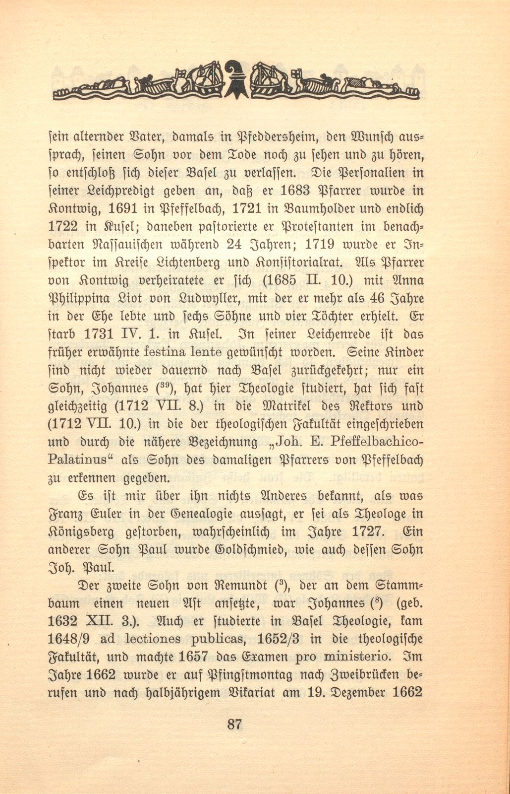 Zur Genealogie der Familie Euler in Basel – Seite 21