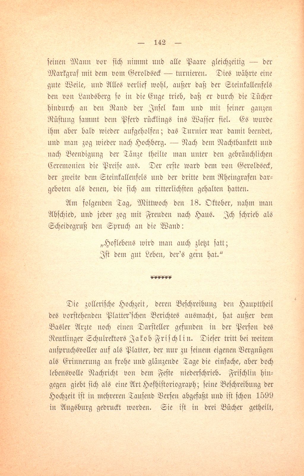 Felix Platters Schilderung der Reise des Markgrafen Georg Friedrich zu Baden und Hochberg – Seite 39