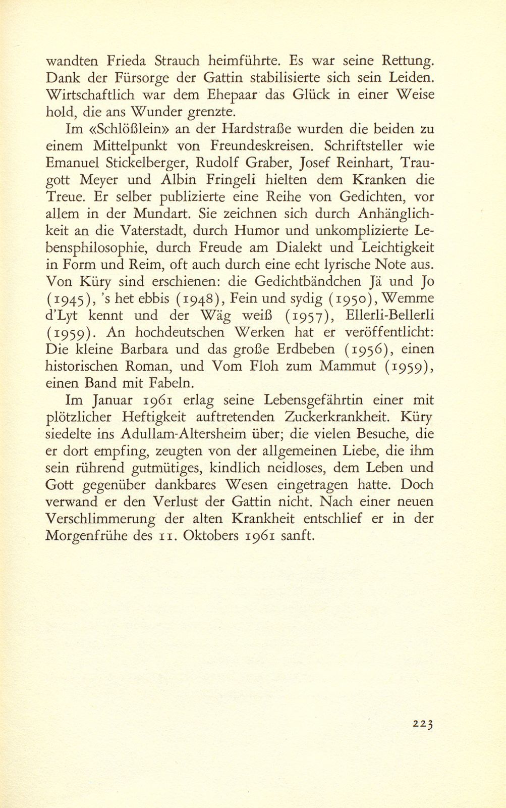 Gedichte in baseldeutscher Mundart. Von Gustav Küry (1904-1961) [verbunden mit Lebensbild] – Seite 7