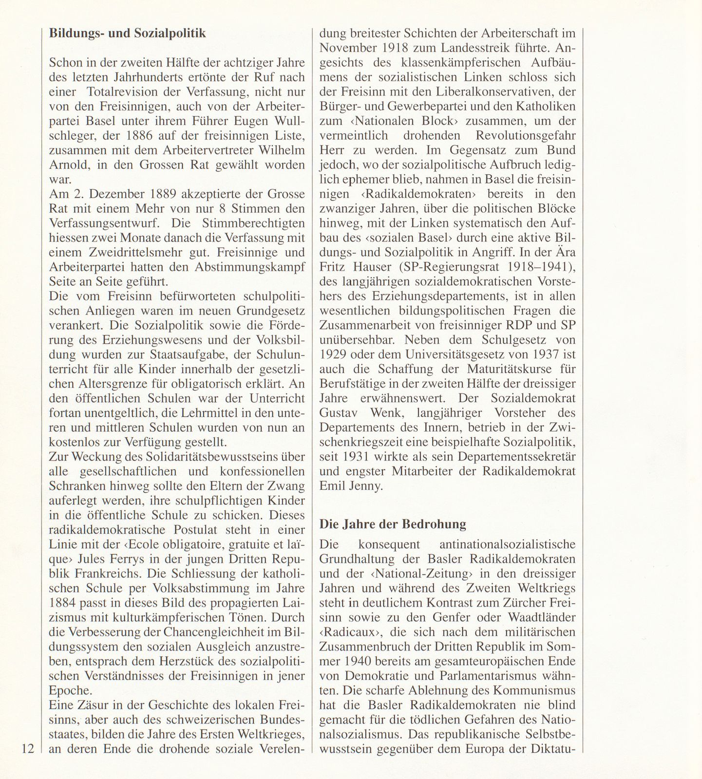 1894: Freisinnig und radikaldemokratisch – Seite 2