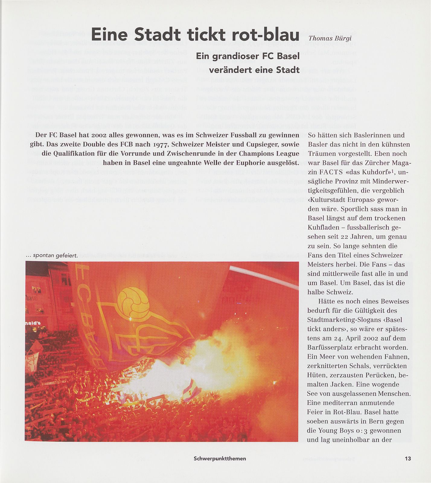 Eine Stadt tickt rot-blau – Seite 1