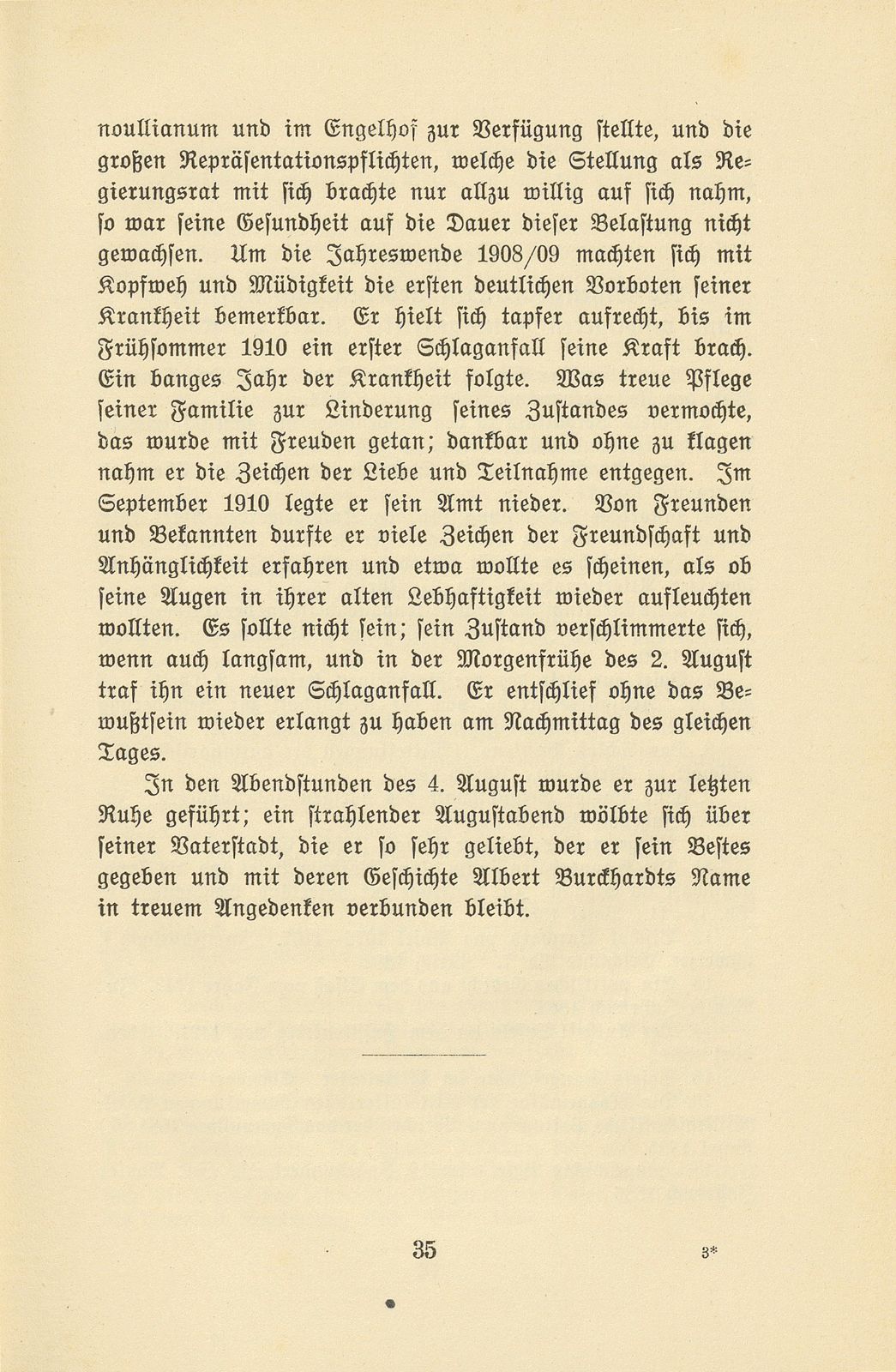 Albert Burckhardt-Finsler 18. November 1854 – 2. August 1911 – Seite 35