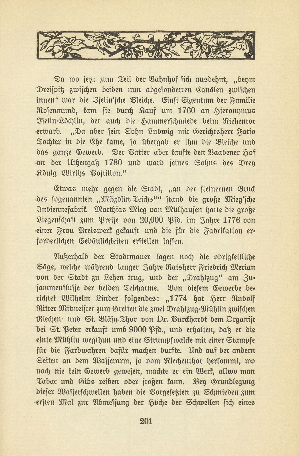 Eine Kleinbasler Chronik des 18. Jahrhunderts [Wilhelm Linder] – Seite 9