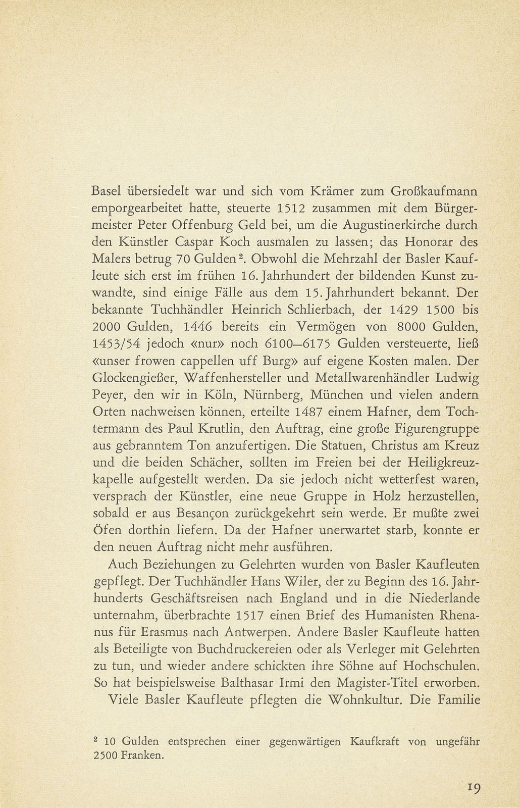 Der Einfluss der spätmittelalterlichen Basler Kaufleute auf das Kulturleben – Seite 2