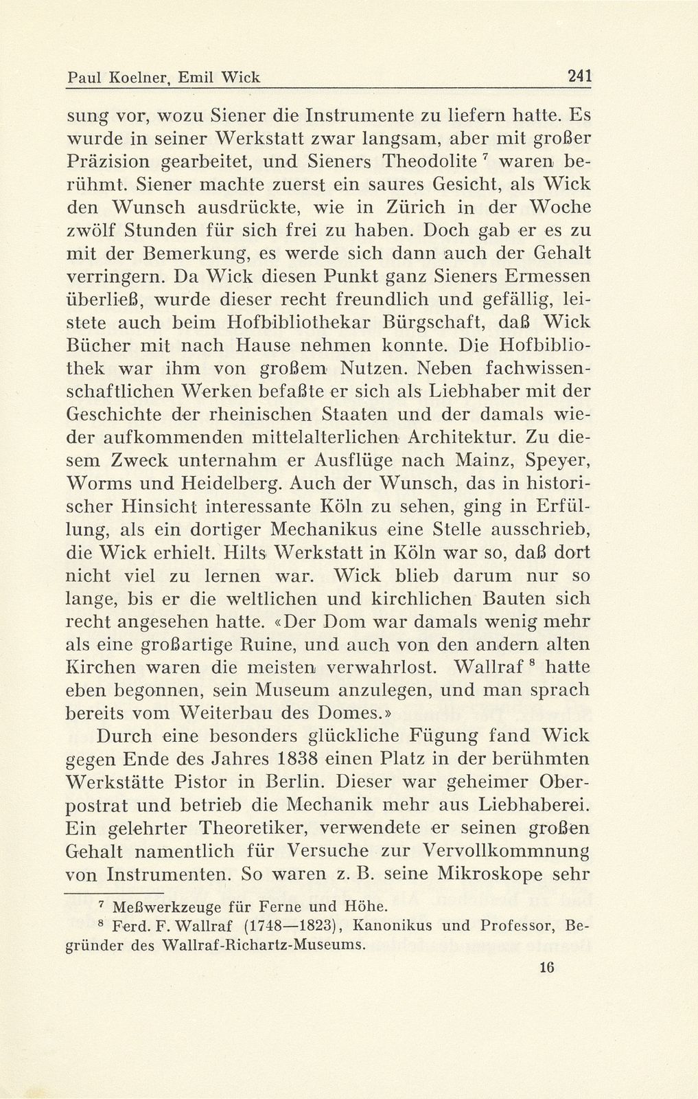 Emil Wick (1816-1894). Mechanikus, Optikus und Pionier der Daguerrotypie in Basel – Seite 11