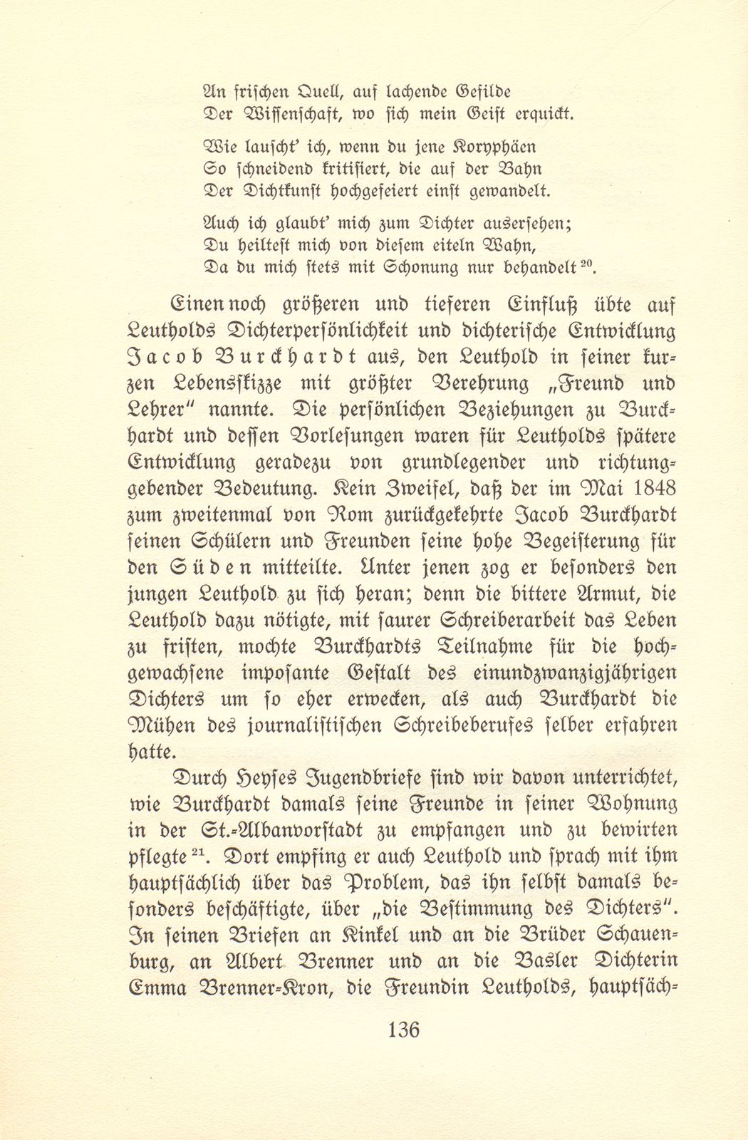 Der Dichter Heinrich Leuthold als Student an der Universität Basel – Seite 24