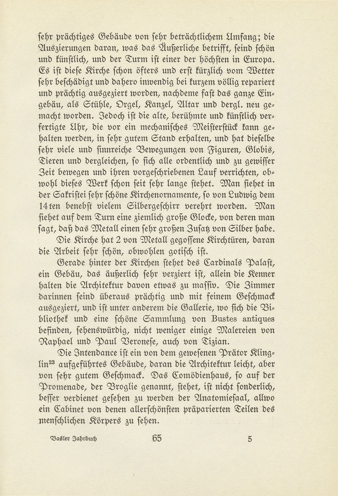 Johannes Ryhiner's Anmerkungen über das Merkwürdige, so in denen Städten, die ich zu sehen Gelegenheit gehabt, wahrzunehmen, nach der Ordnung, wie ich solche eine nach der anderen besucht – Seite 12