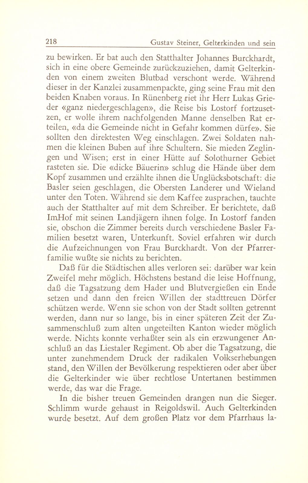 Gelterkinden und sein Pfarrer in den Dreissigerwirren – Seite 15