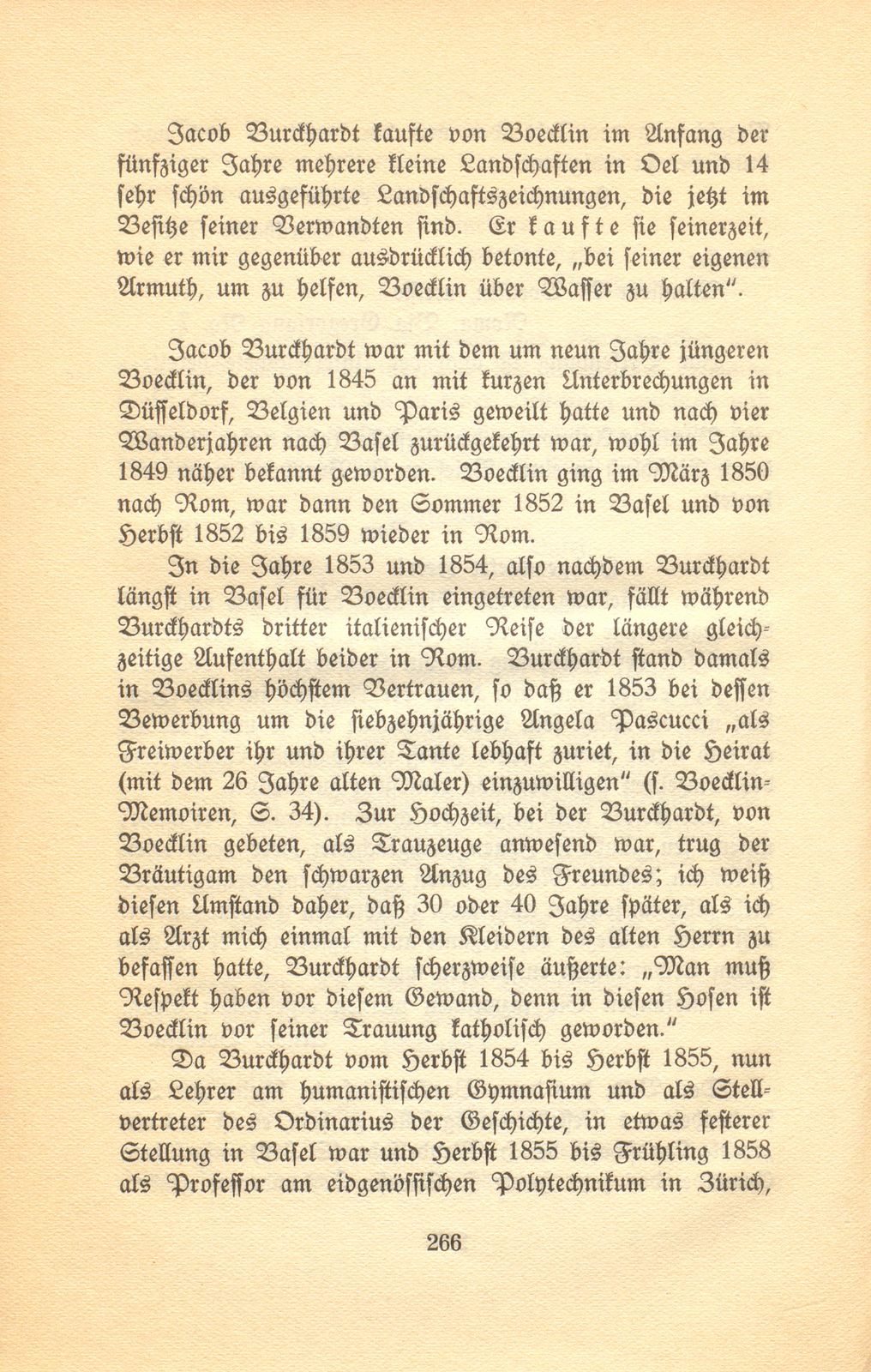 Beiträge zum Verhältnis zwischen Jacob Burckhardt und Arnold Böcklin – Seite 15