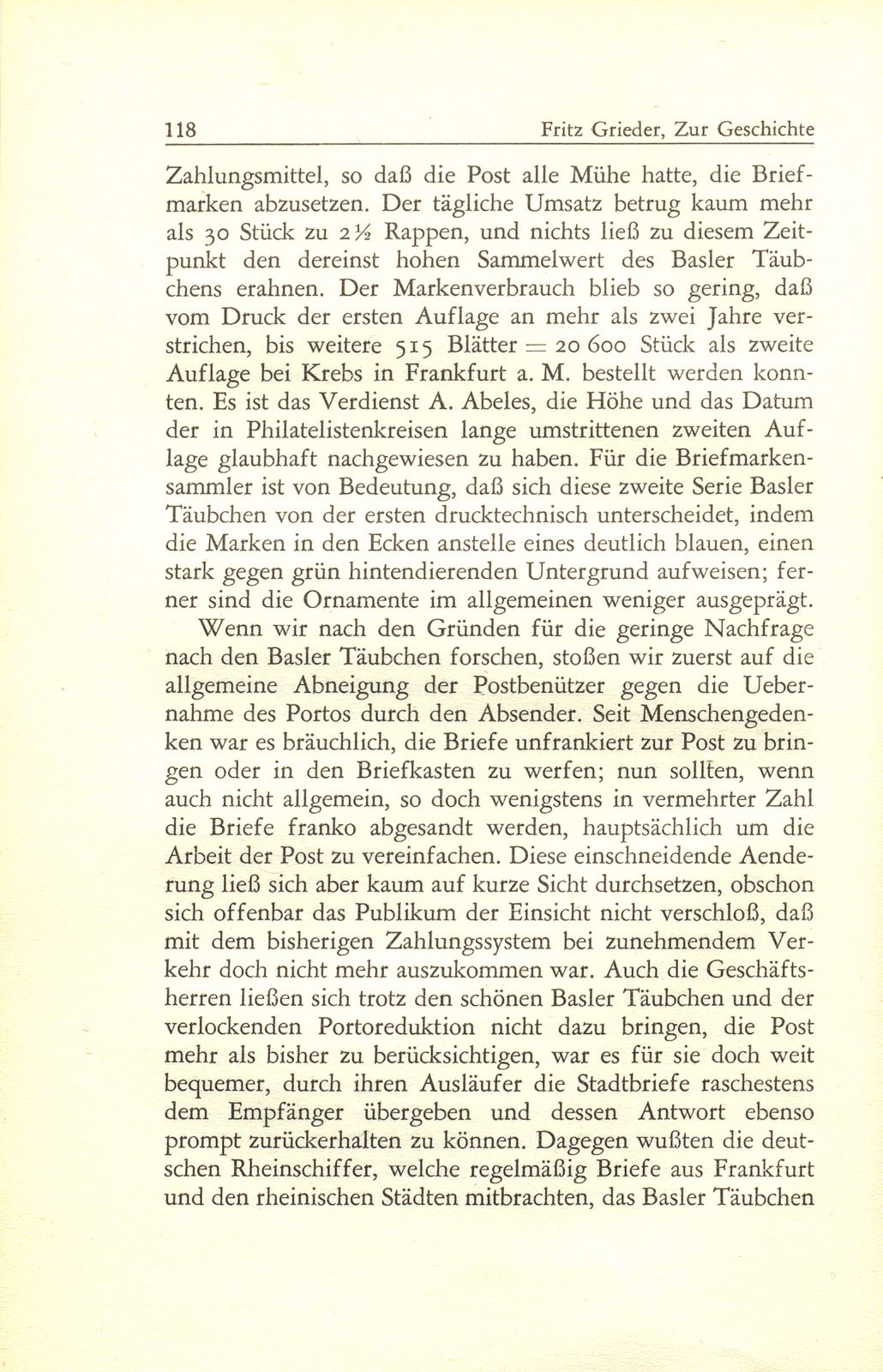 Zur Geschichte des Basler Täubchens – Seite 12