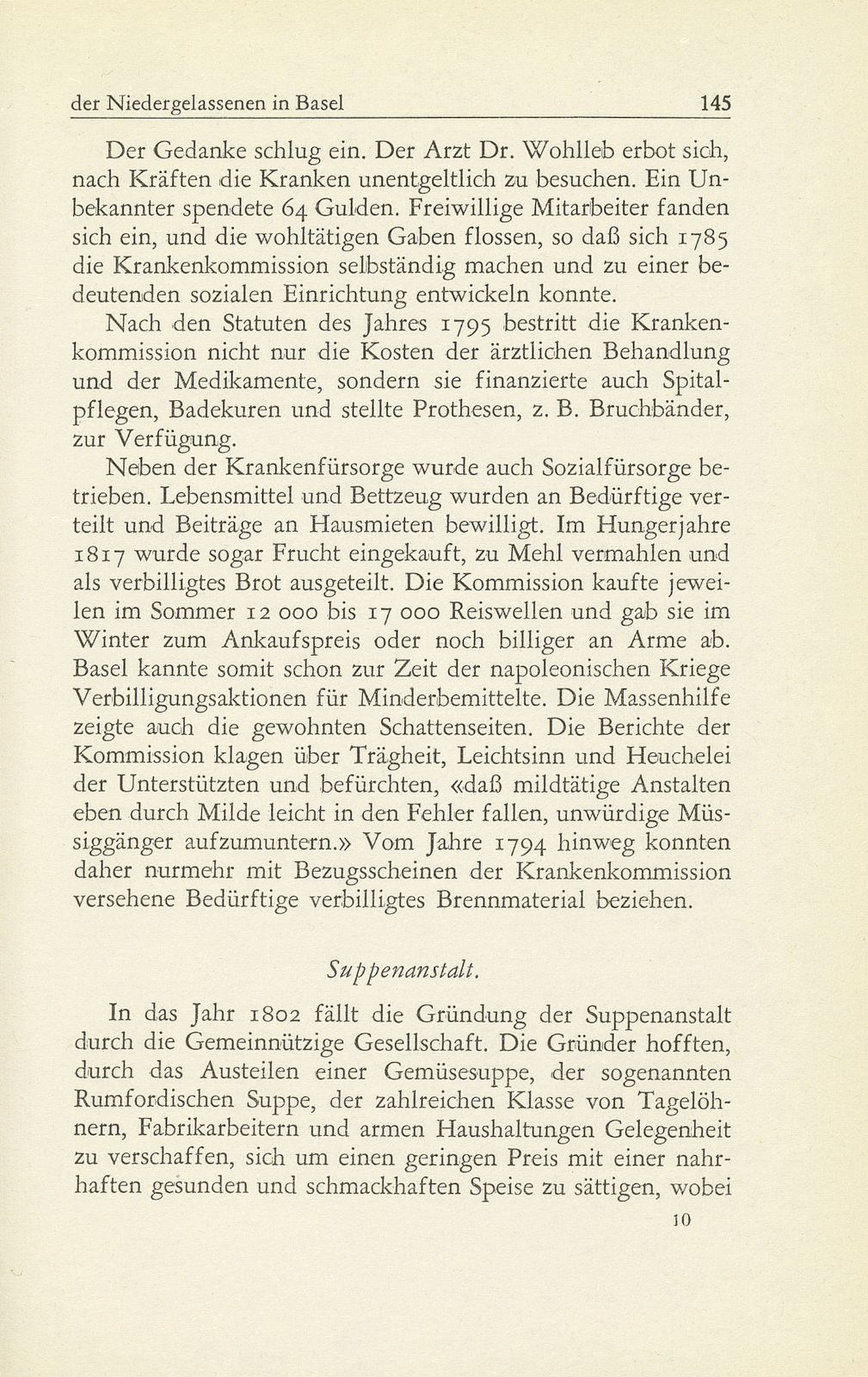 Die öffentliche Armenfürsorge der Niedergelassenen in Basel – Seite 4