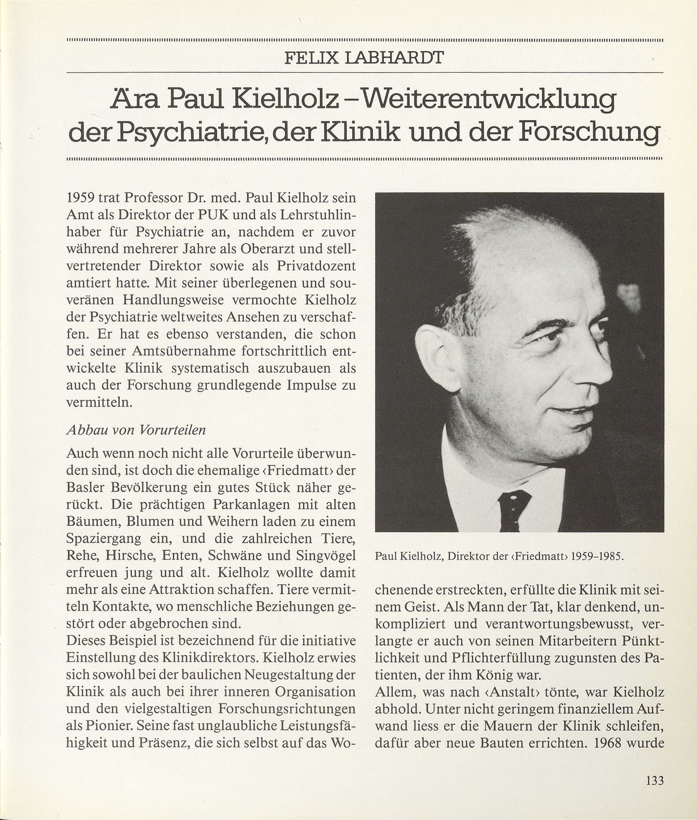 100 Jahre Psychiatrische Universitätsklinik (PUK) – Seite 9